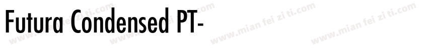 Futura Condensed PT字体转换